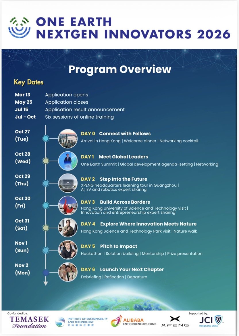 One Earth NextGen Innovators 2026 - 1