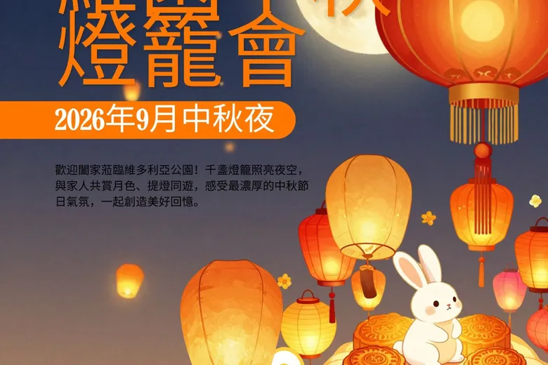 維園中秋燈籠會 2026｜最大型免費中秋嘉年華｜燈籠展、攤位遊戲、親子首選